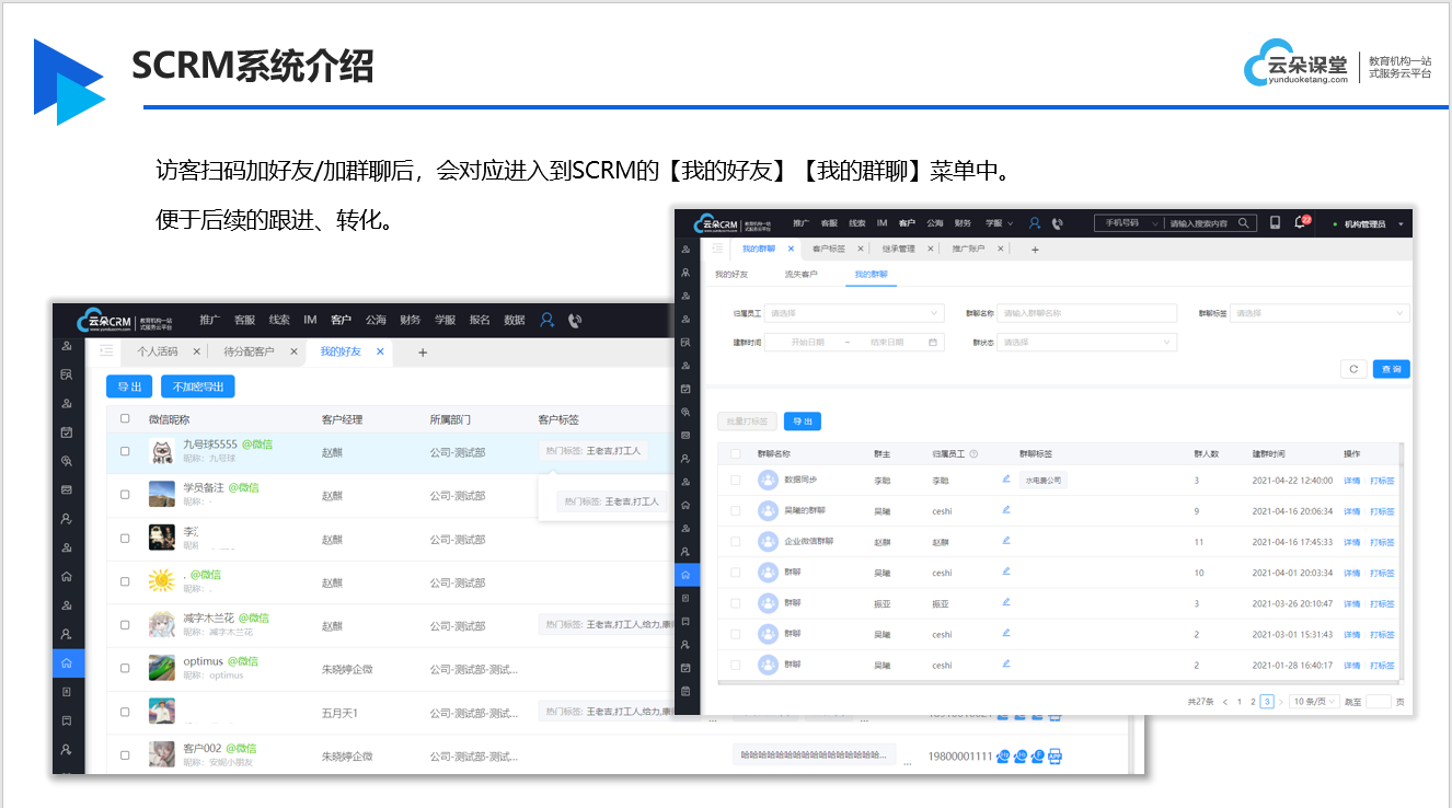 scrm開發_scrm系統哪家公司做的最好_云朵SRCM SCRM 云朵CRM 第2張